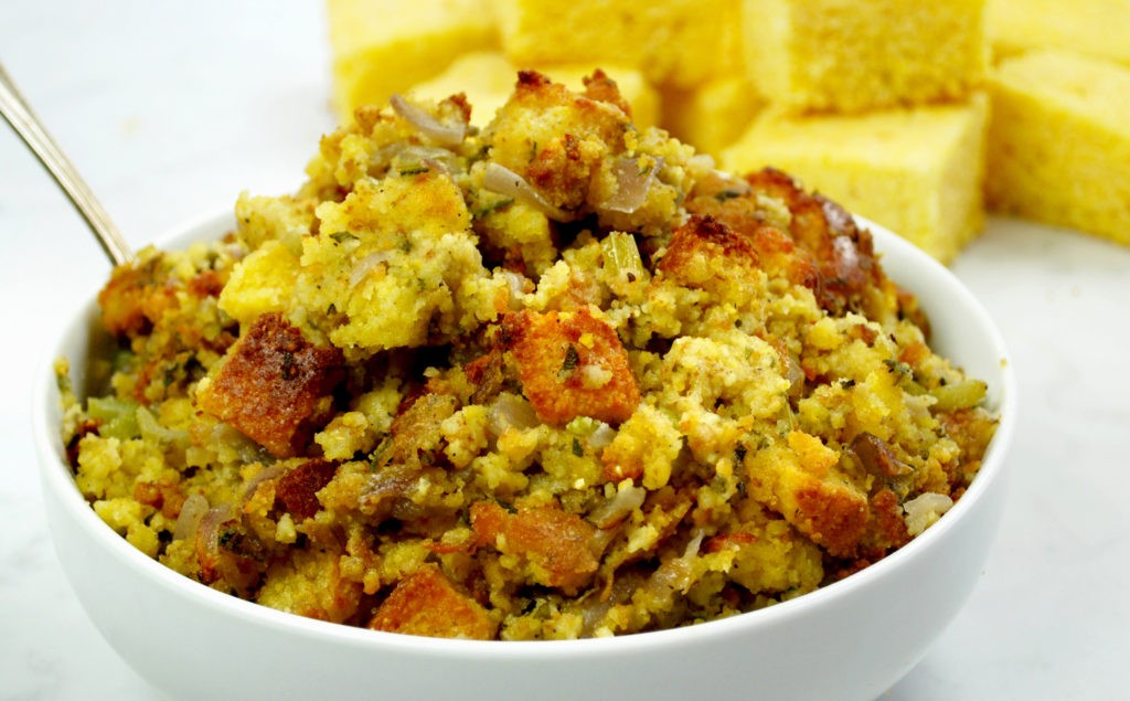 Southern Cornbread Dressing - SmartyPantsKitchen